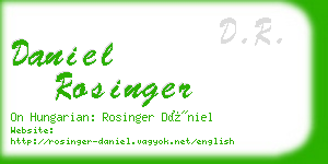daniel rosinger business card